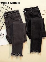 Jeans Female Denim Pants Black Colour Womens Jeans woman Donna Stretch Bottoms Feminino Skinny Pants For Women Trousers 240311