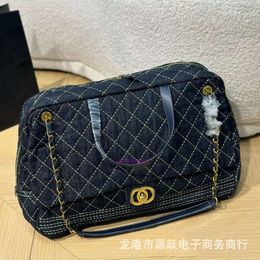 designer wallet bag chanelss Danning denim vintage oversized bowling travel bag with flip cover CF mommy bag womens bag