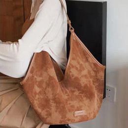Evening Bags Brown Corduroy Handbags For Women Winter Shoulder Side Bag Vintage Large Shopper Shopping Open Ladies Totes Fashion Design