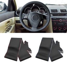 Steering Wheel Covers For Old Mazda 3 5 6 Pentium B70 2004 2005 2006 2007 2008 2009 Perforated Microfiber Leather Car Cover