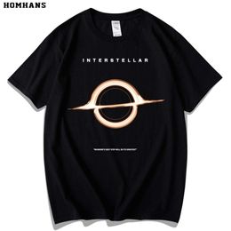 Hoodie Red Korean Interstellar Star Trek Pure Cotton Short Sleeved Space Science Fiction Movie Black Hole Top T-shirt Summer