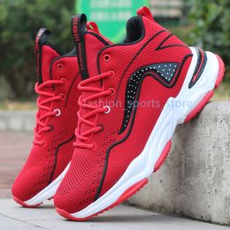 Lightweight, non-slip basketball shoes for men, high top sneakers, breathable and air-cushioned, ideal for outdoor sport, white Colour x6