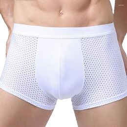 Underpants MJARTORIA 2024 Summer Men's Underwear Fitness Super-elastic Boxer Soft Breathable Male's Plus Size 4XL
