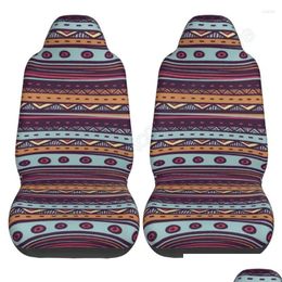 Car Seat Covers Ers Colorf Stripe Baja Blanket Weave Bucket Of 2 Aztec Pattern Er Set Drop Delivery Automobiles Motorcycles Interior A Otch3