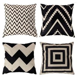 Pillow Minimalistic Waves Cover Decorative Pillowcases Geometric Case For Sofa Car Simple Almohada ZT142