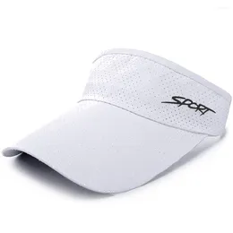 Berets Summer Outdoor Sun Hats Quick-dry Visor UV Protection Top Empty Solid Men Sports Tennis Golf Running Sunscreen Cap Breathable