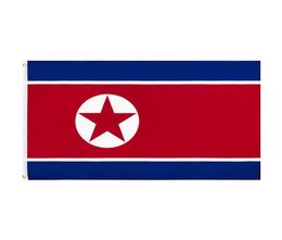 In Stock 3x5ft 90x150cm Hanging National PRK KP NK North Korea Flag Banner for Celebration Decoration2820800