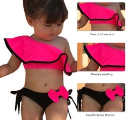 Loozykit 2019 Baby Kids Girl Two Piece Swimsuit Summer Child Swimwear For Water Sports Bikini Swim Dress Beach Bathing Costume C219231304