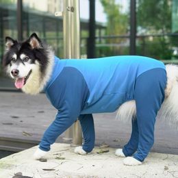 Dog Apparel Pet Big Tight Clothes Cartoon Jumpsuit 4-legged Pyjamas Coat Nursing Belly Weaning Bodysuit252y