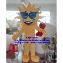 Mascot Costumes Sun Sunshine with Big Smile Mascot Costume Adult Cartoon Character Outfit Suit Boutique Present Conference Photo Zx1191