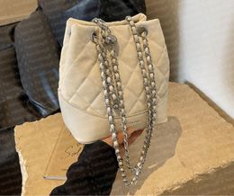 Designer bag Lingge fashionable splicing chain single shoulder crossbody bag for women's bag ocean bucket bag handbag