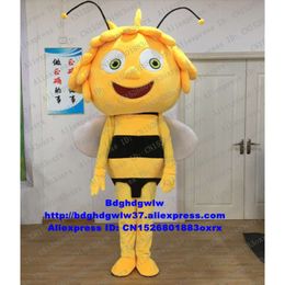 Mascot Costumes Maya Bee Mascot Costume Adult Cartoon Character Outfit Suit World Exposition Department Store CX4011 Free Shipping