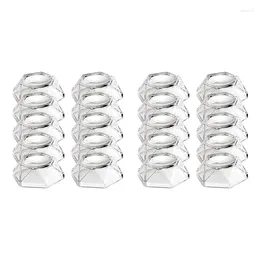 Jewelry Pouches 20Pcs Acrylic Sphere Display Stand Holder - Clear Crystal Ball Base For Softball Tennis (Small)
