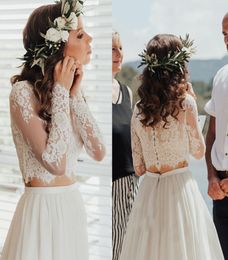 New Fashion Wedding Jacket Lace Top Applique Bridal Bolero Long Sleeves Jacket Shrug White Ivory Custom Made1863343