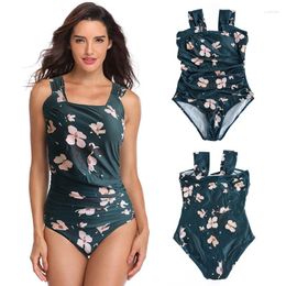 Women's Swimwear Spring And Summer Bikini Printed One-piece Sexy Triangle Swimsuit For Women S-2XL