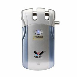 Wafu WF-018 Electric Door Lock Wireless Control With Remote Control Open & Close TMART LOCK Home Security Door Easy Installing 201251w