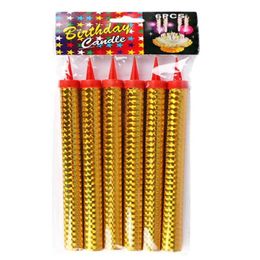 Candles Birthday Cake Fireworks Pyrotechnics Golden Champagne Magic Wand Burning Candle Wedding Decor Party Supplies222t