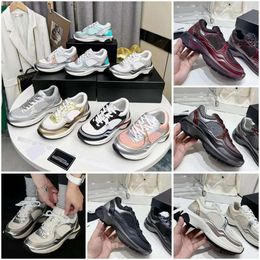 2024 New Designer Channel Vintage designer shoes Suede casual Shoes Calfskin Reflective sneaker Women's City Gsfs Size35-41 Mens Women Sneakers with box