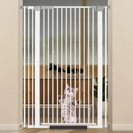 Cat Carriers ZOUTEX 51.18" Extra Tall Gate For Doorway 30.5"-40" Auto Close Pet Include 2.75" And 5.5" Extension Kits