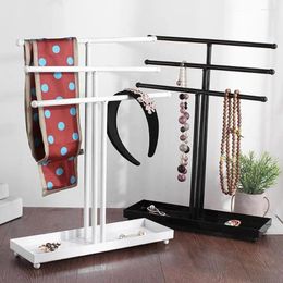Jewellery Pouches Rack Modern T-shaped Organiser Stand Portable Display