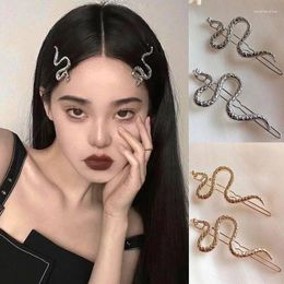 Hair Accessories Dark Snake Scorpion Winding Creative Unique Concave Side Clip Flat Retro Versatile Personality Cool Fashion Accessory