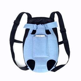 Dog Car Seat Covers Denim Pet Backpack Outdoor Travel Cat Carrier Bag For Small Dogs Puppy Kedi Carring Bags Pets Products2138