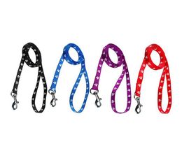 120cm Long High Quality Nylon Pet Dog Cats Leash Lead for Daily Walking Training 4 Colors Swivel Hook Pet Dogs Leashes DHL8380946