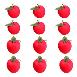 Party Decoration Christmas 2Pcs Hanging Ornament 1Apple Ornaments Xmas Tree Window Showcase Supplies Decor