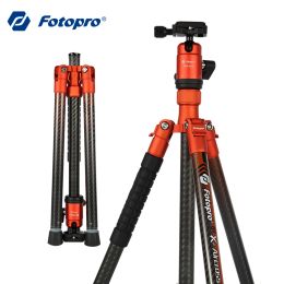 Monopods Fotopro Carbon Fibre Tripod Compatible with Leica Camera Dual Panorama Gimbal for Nikon Canon Sony Dslr Camera Travel Tripod