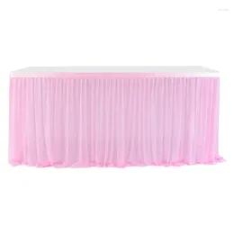 Table Skirt Soft Wedding Party Birthday Activities Decoration Gauze For Home Textile El Banquet Festival