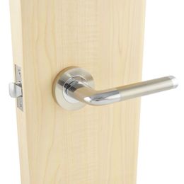 PL1084NBCP Passage Door Lock without Keys Brushed Nickel&Chrome214q