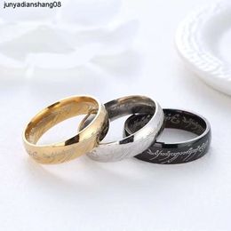 the Lord of the Rings King Ring Couple Ring Stainless Steel Titanium Steel Jewellery