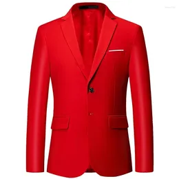 Men's Suits Listing Luxury Blazer Large Size Slim Solid Colour Jacket Fashion Business Banquet Wedding Dress