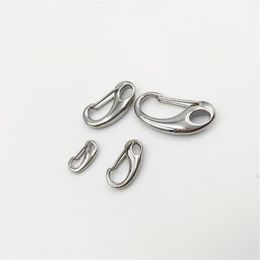 20pcs lot 15-50mm Bag Clasps Lobster Swivel Trigger Clips stainless steel Hook Strapping For DIY Accessories Keychain Parts298t