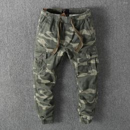 Men's Pants Spring Causal Military Tactical Camouflage Multi Pockets Cargo Outdoor Sports Jogger