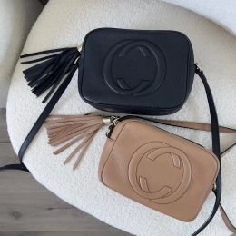 Women fashion Marmont Soho Disco camera bag men Designer tassel leather handbags messenger makeup clutch bag case pochette Luxury Shoulder c