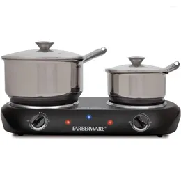 Cookware Sets Farberware Royalty 1800 W Double Burner Black Electric Cooktop 1 Each Assembled Product Ollas De Cocina Set