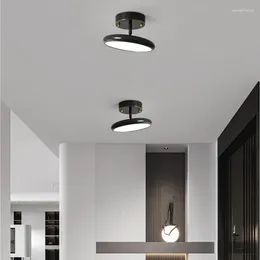 Pendant Lamps Modern Round Copper Chandeliers 3 Changeable Dimming For Aisle Corridor Bedroom Dining Room Lighting Fixtures