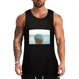 Men's Tank Tops Mint Chip Top Gym T-shirt Sexy Clothes Men