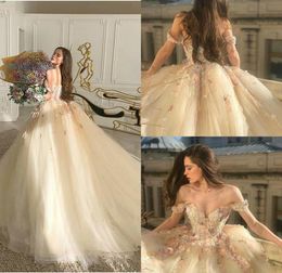 Fairy Evening Dresses Off The Shoulder A Line Lace Floral Appliques Prom Dress 2020 Tulle Custom Made Formal Party Gowns2321728
