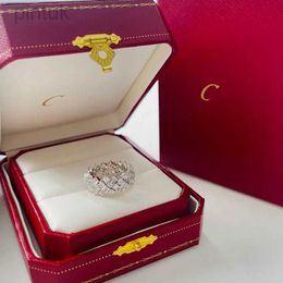 Rings Fashion Designer Ring Women Trendy Brand Sterling Silver Design Sense Rings Fine Wedding Diamond Ring Hundred Matching Jewellery Ring Holiday Gift ldd240311