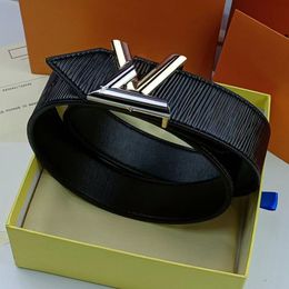 Luxurys deingers belts fashion designer belt trend letter with women and men leisure retro Embossed twill colour blocking 3 8 wide2797