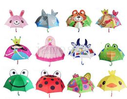 13 Styles Lovely Cartoon Design Umbrella For Kids High Quality 3D Optional Function Umbrella Light For Rain Sun 47CM8K D1268607723