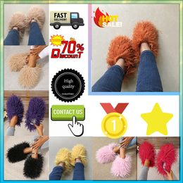 Designer Casual Platform Plush slippers padded shoes for women man Autumn Winter Keep Warm Comfortable wear resistant Indoor Wool Fur Slippers Softy 36-49 GAI