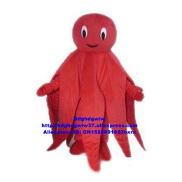 Mascot Costumes Red Octopus Devilfish Octopi Cuttlefish Inkfish Sepia Squid Calamary Mascot Costume Adult New Style Opening Ceremony Zx232