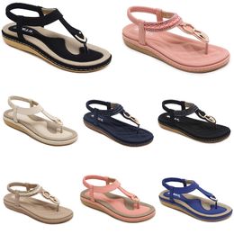 2024 summer women shoes Sandals low heels Mesh surface Leisure Mom Black white large size 35-42 J48 GAI