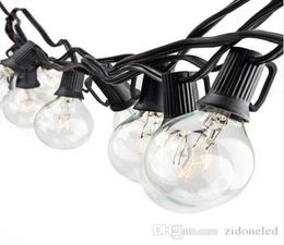 25ft G40 globe string lights fairy bulb light with 25 clear bulbs UL listed indoor outdoor light garden party wedding decoration2181823