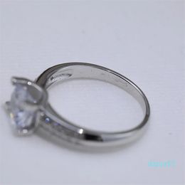 Stone Closed Ring for Women S925 Sterling Silver Princess Fang Alien Simple and Unique Girlfriend Birthday Gift