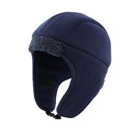 Connectyle Men Fleece Winter Hat Lightweight Windproof with Ear Flaps Ski Snow Warm Trapper Beanie 240227