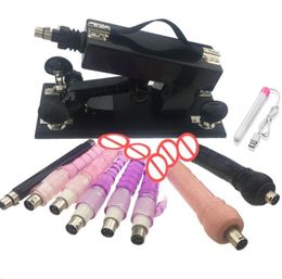 Whole Sex Toys Automatic Sex Machine for Men and Women with Many dildo 6 cm Retractable Adjustable Speeds Sex Love Mach4113585